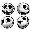 Nightmare Before Christmas Jack Head Coaster 4-Pack